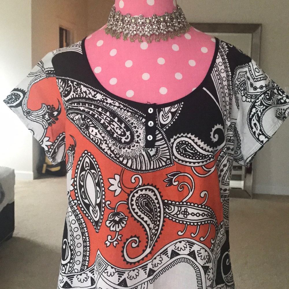 GORGEOUS! Knee length Tunic Kurta side vent  NWOT